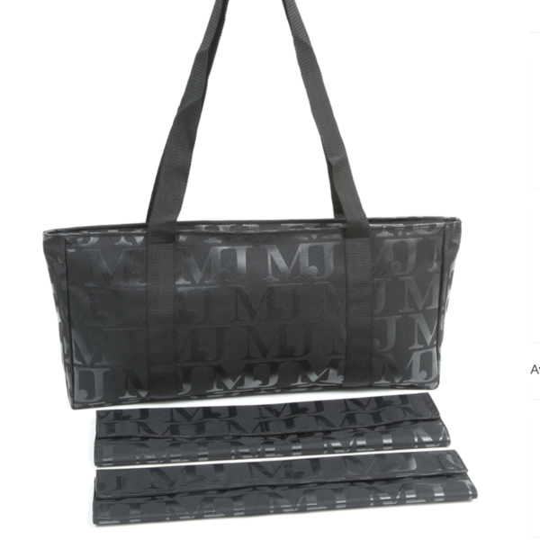 Black/Black Fashion MJ Design- Over the Shoulder Soft MahJongg Carrying Case